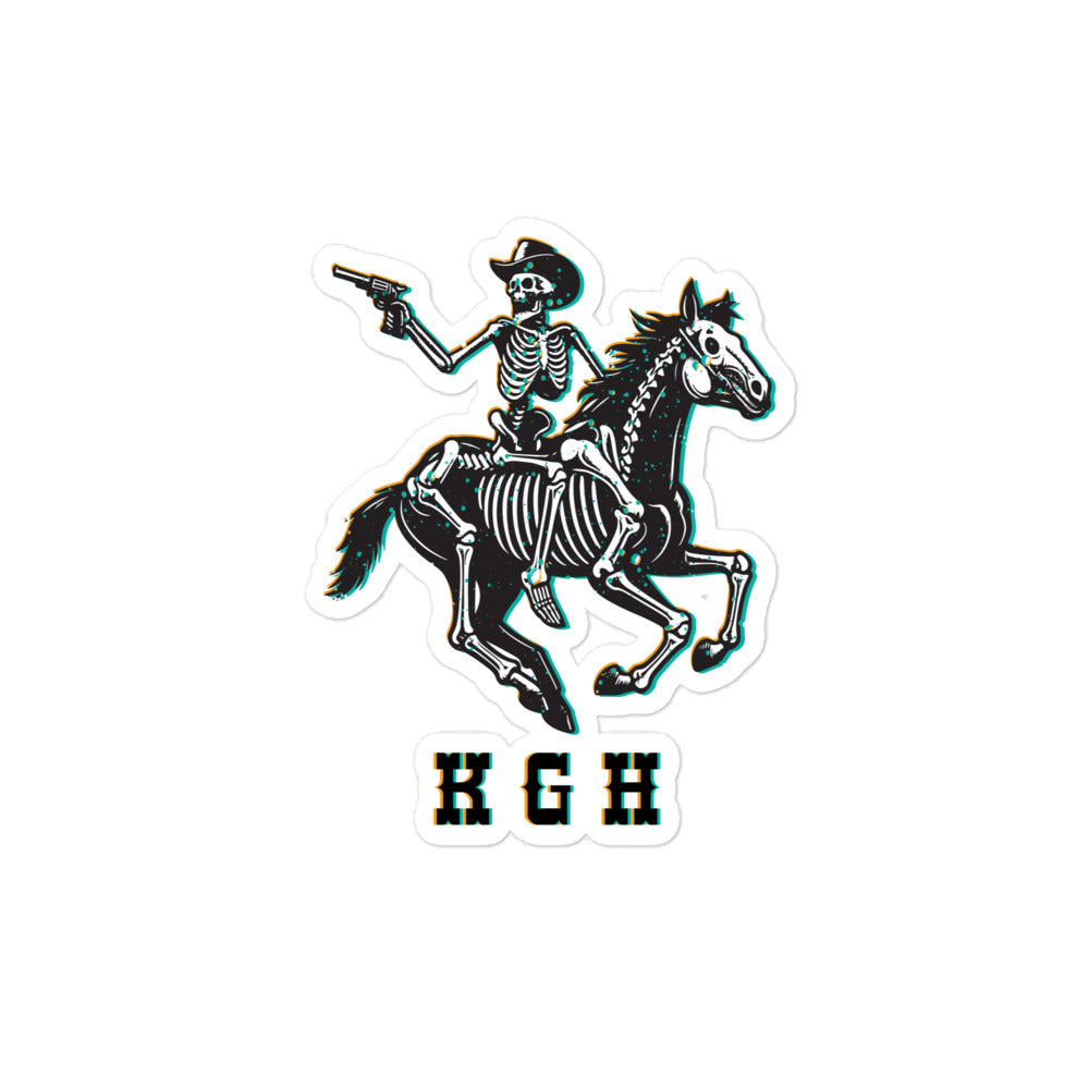 SKELETON COWBOY KGH STICKER