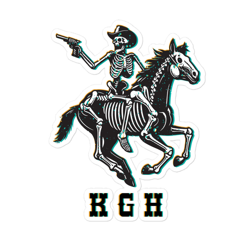 SKELETON COWBOY KGH STICKER